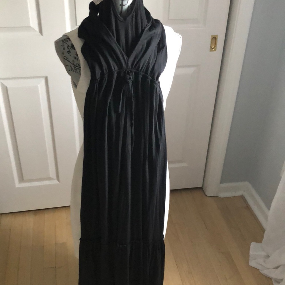 Black maxi dress